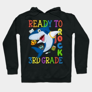 Dabbing 3rd Grade Shark Back To School Hoodie